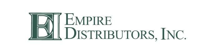 Empire Distributors, Inc. logo with green monogram and text on white background