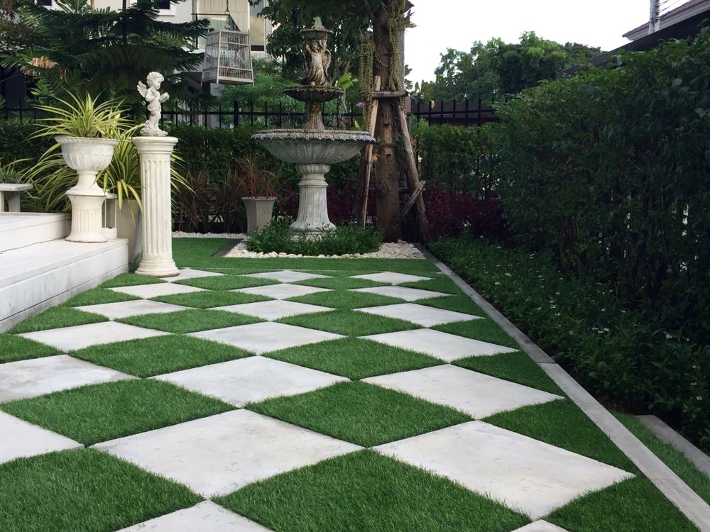 Walkway Around Home by Artificial Grass — D-Scapes Landscaping Services Pty Ltd in Forster, NSW 