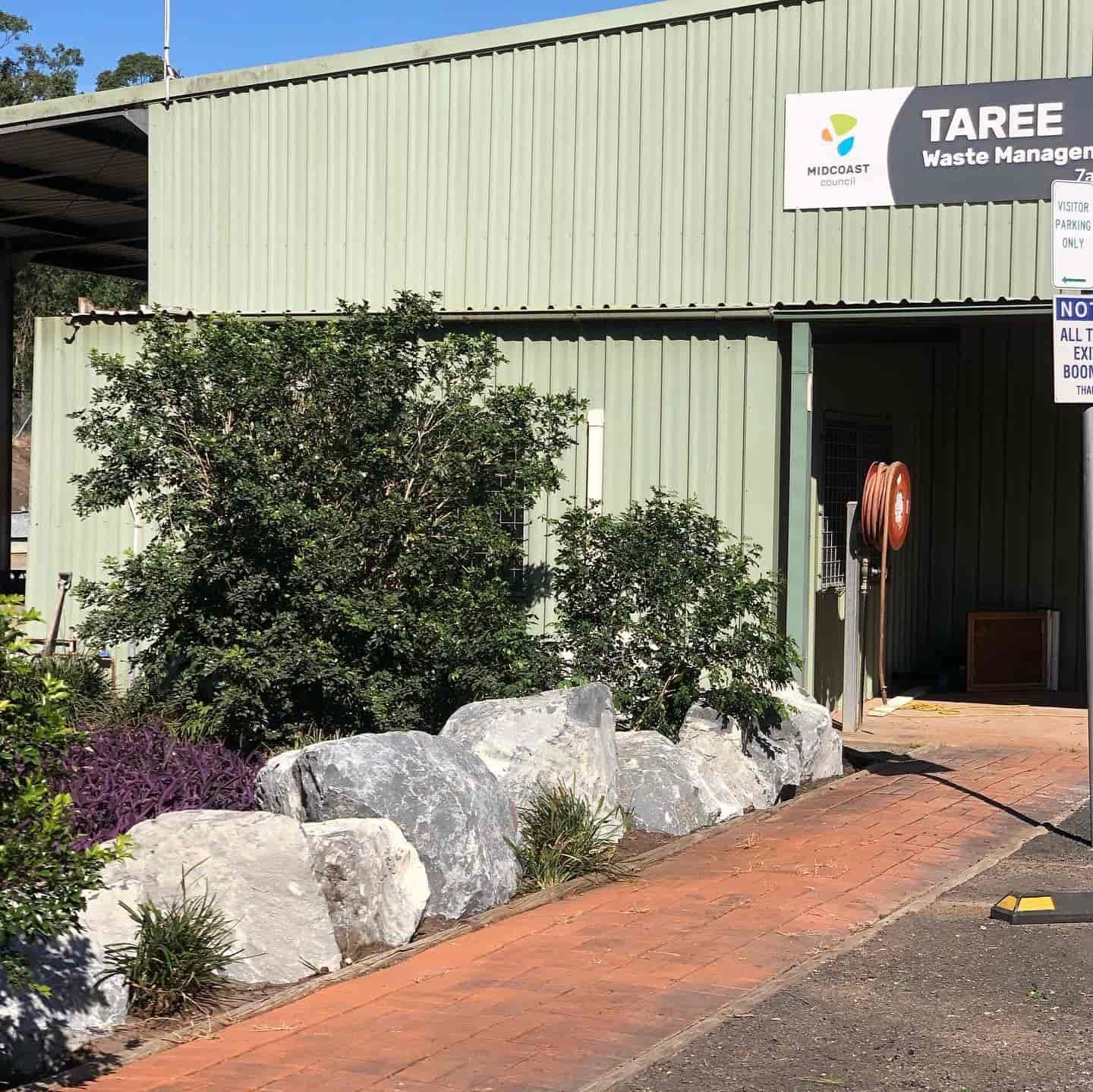 Huge Stones Landscaping — D-Scapes Landscaping Services Pty Ltd in Forster, NSW