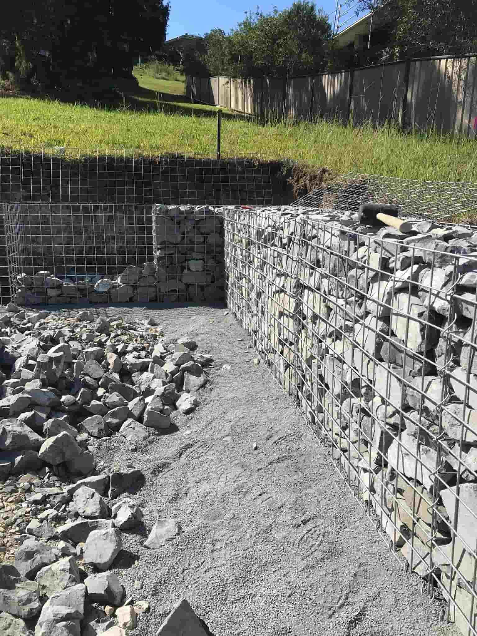 Making Retaining Walls — D-Scapes Landscaping Services Pty Ltd in Hallidays Point, NSW