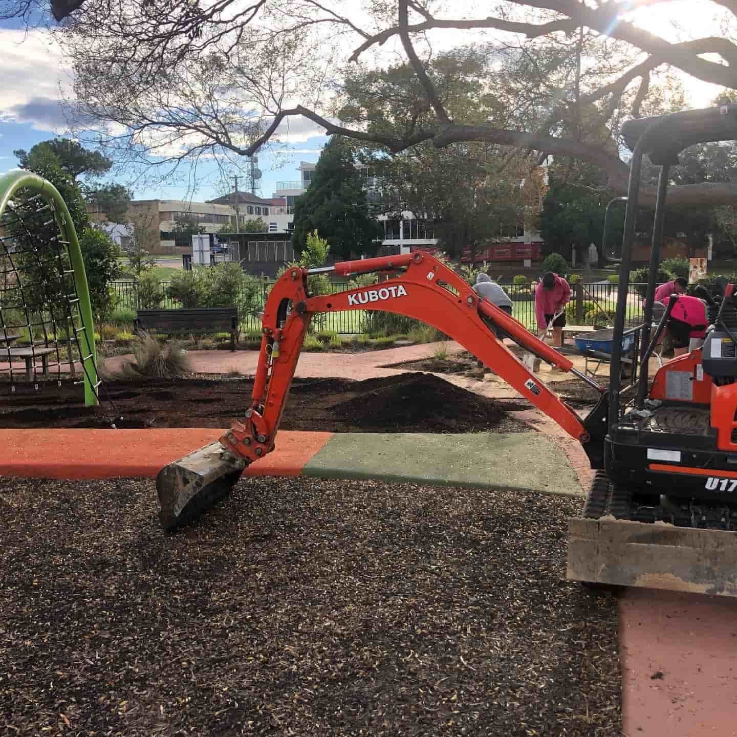 Playground Under Construction — D-Scapes Landscaping Services Pty Ltd in Forster, NSW