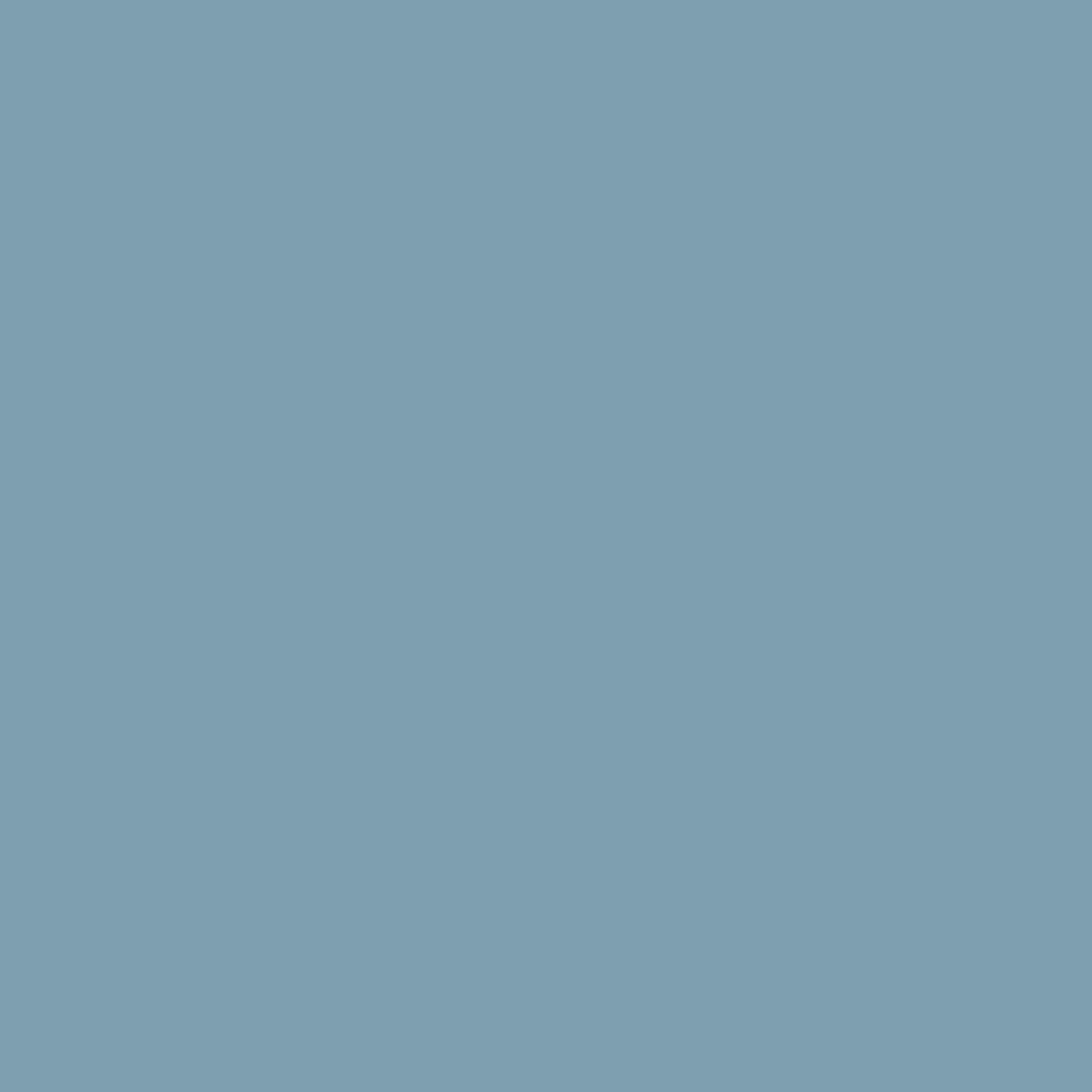 A solid, muted, grayish-blue square.