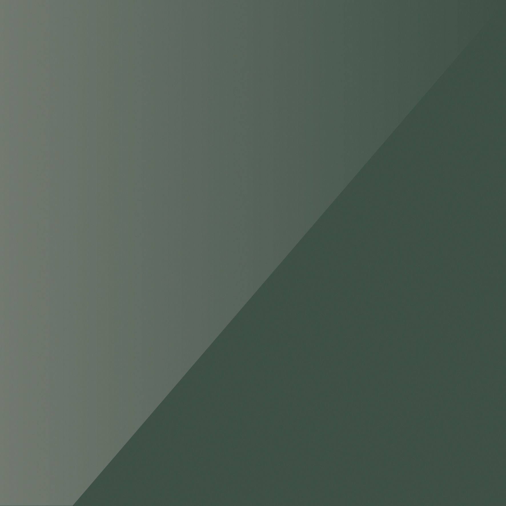 A simple graphic featuring a diagonal split, separating a light grayish-green shade from a deeper, muted forest green.
