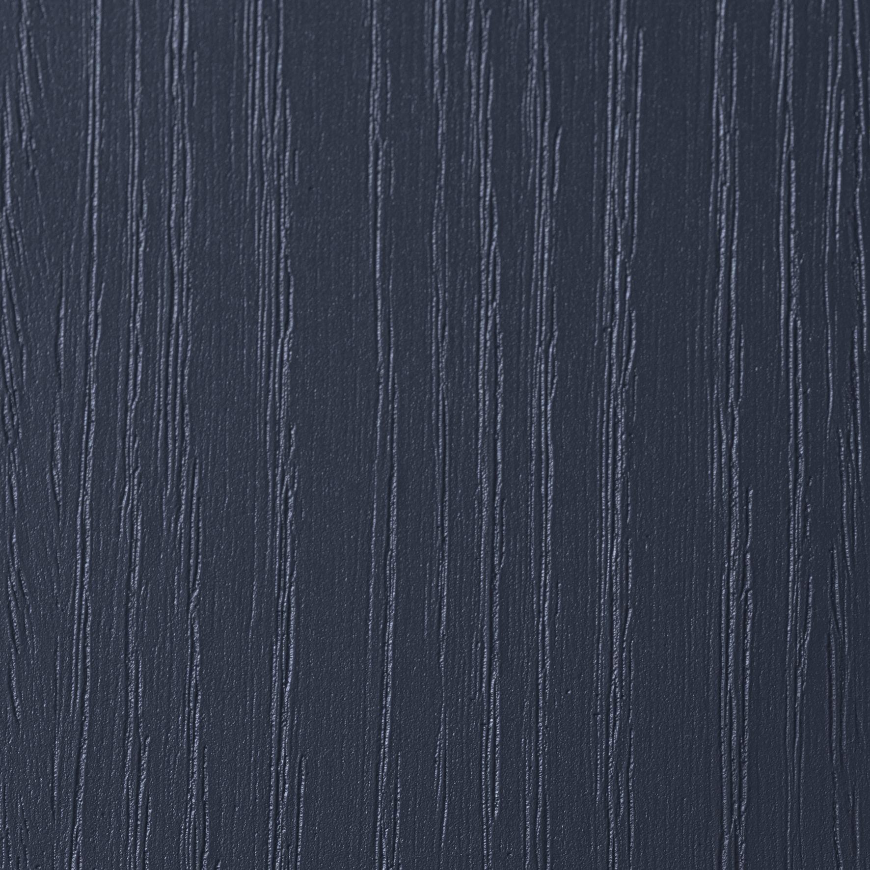 Dark blue wood grain texture with vertical, subtle ridges and a matte finish.