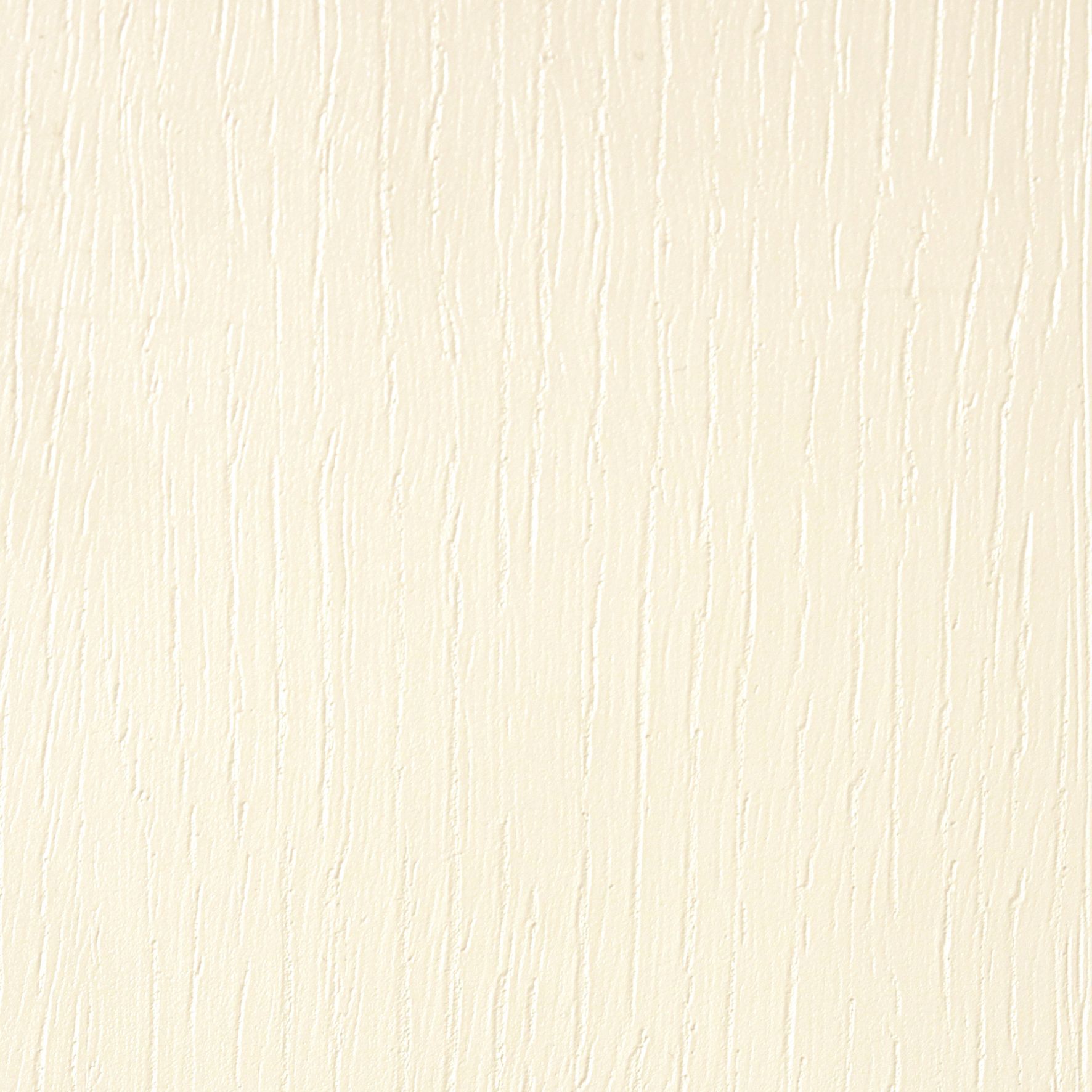 A close-up of a pale cream, textured surface with vertical, wood-grain-like ridges.