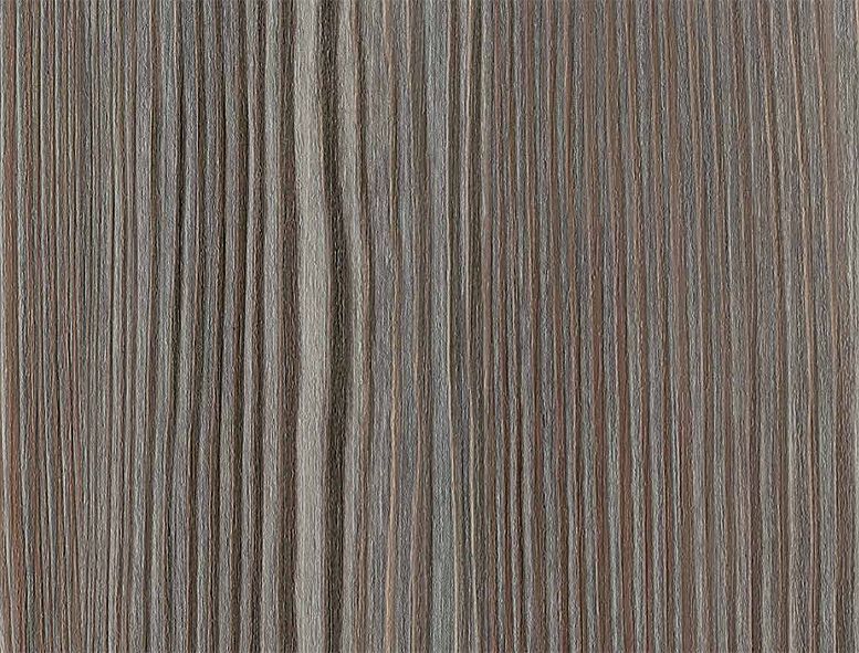 Close-up view of vertical dark wood grain pattern with streaks of brown, gray, and black tones.