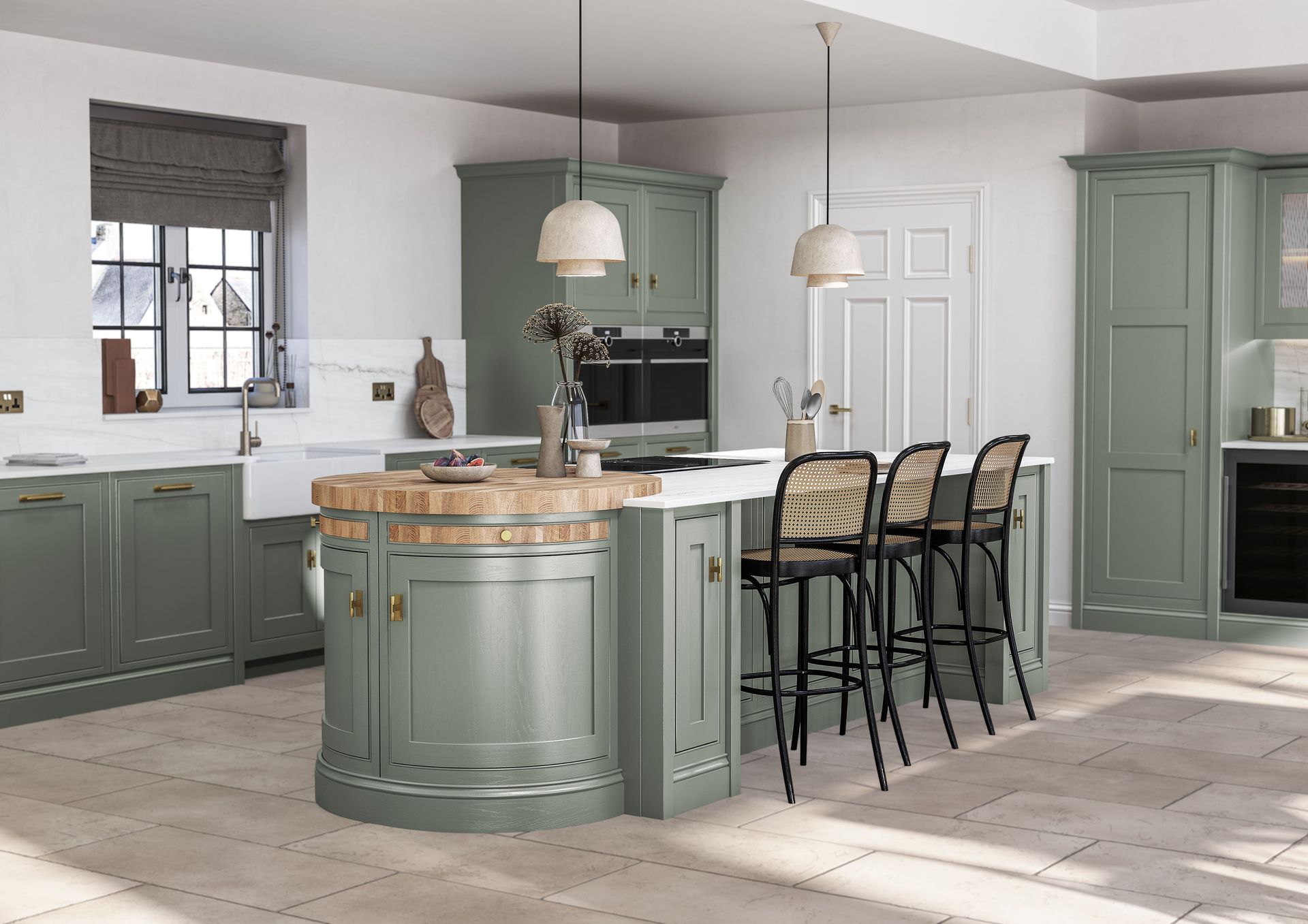 Bespoke kitchen designed by Applewood Kitchens in Berkshire
