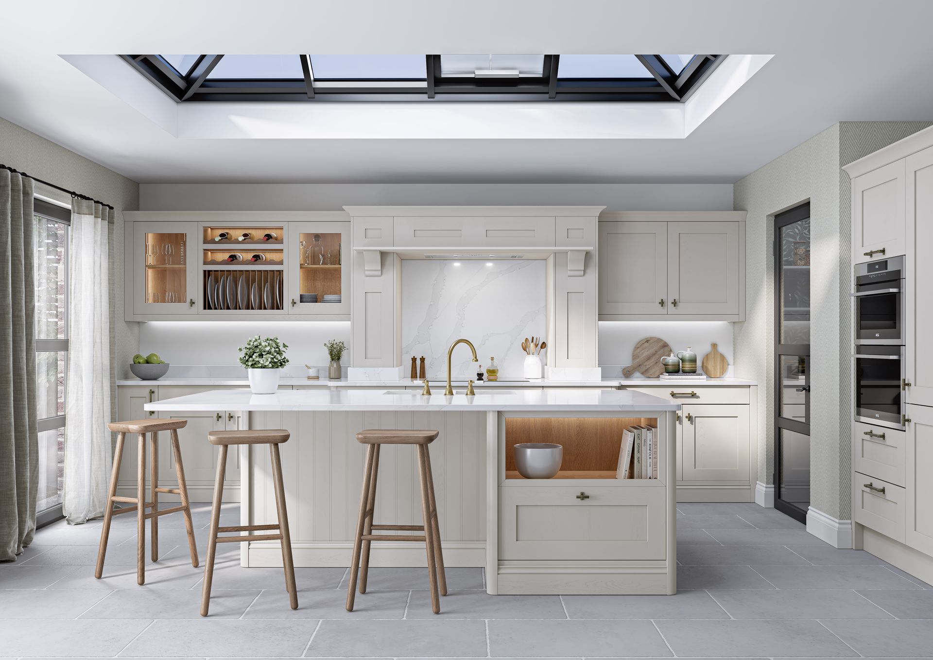 Mornington Shaker taupe grey kitchen
