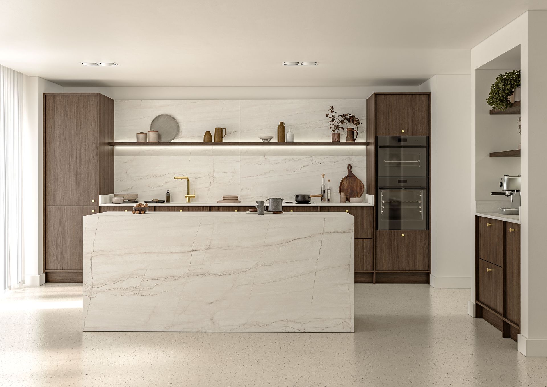 Unity Nura tobacco oak kitchen design