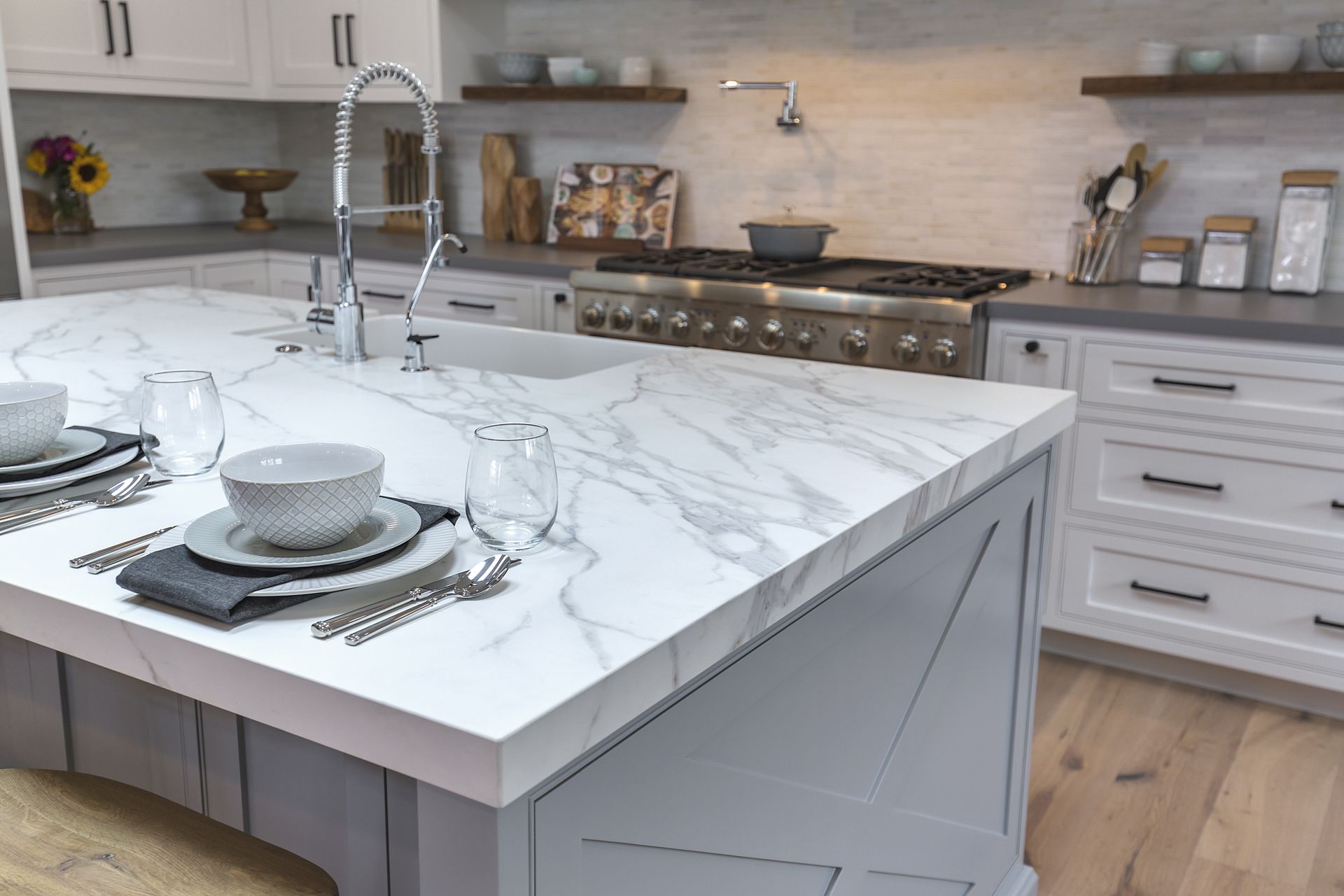 Kitchen worktop design photograph