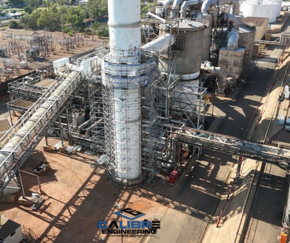 Scaffolding Structure Being Built On Top Of A Building — Calibre Engineering In Mica Creak, QLD