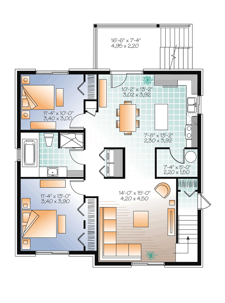 First floor unit floor plan