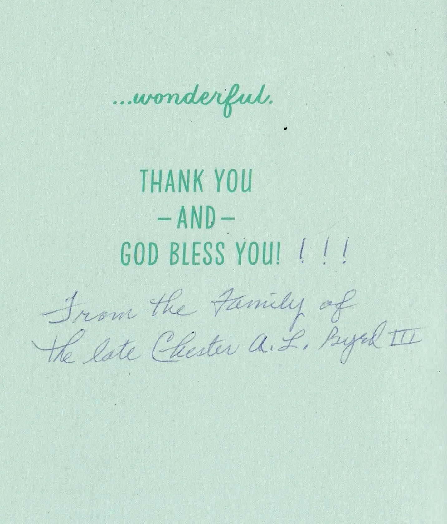 Light green card with green text: