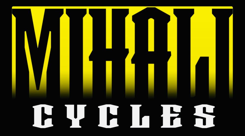 MIHLI Cycles logo in yellow and white on a black background
