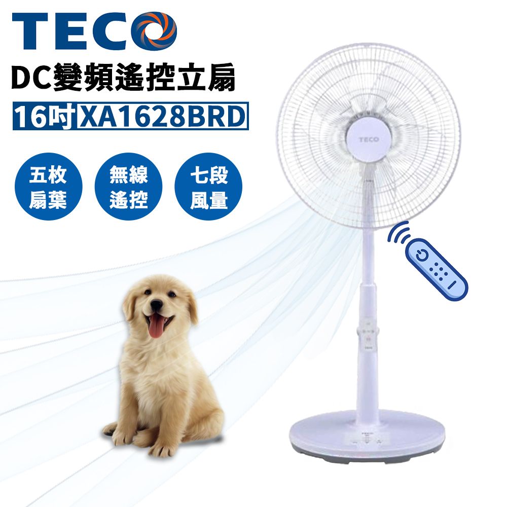 TECO東元 16吋DC馬達遙控立扇 XA1628BRD