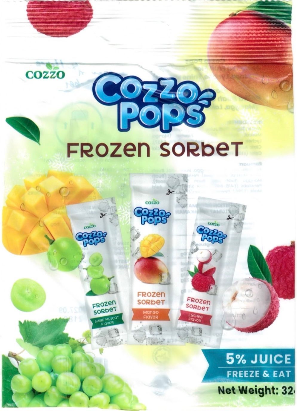 COZZO POPS 綜合水果冰沙雪酪 10包特惠組