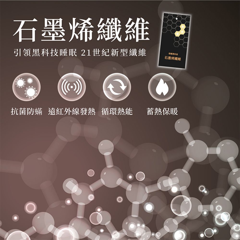 Roberta Colum 雙人蓄熱保暖 抗菌防螨諾貝達卡文 石墨烯超導紓壓被