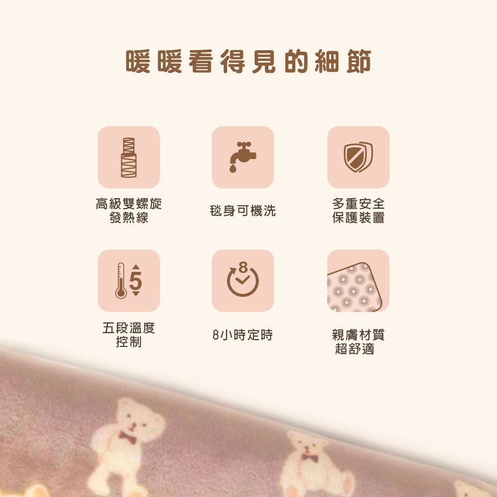 WONDER 旺德微電腦溫控單人電熱毯 WH-W36BS