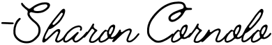 Sharon Cornolo signature.