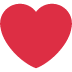 Red heart icon on a white background.
