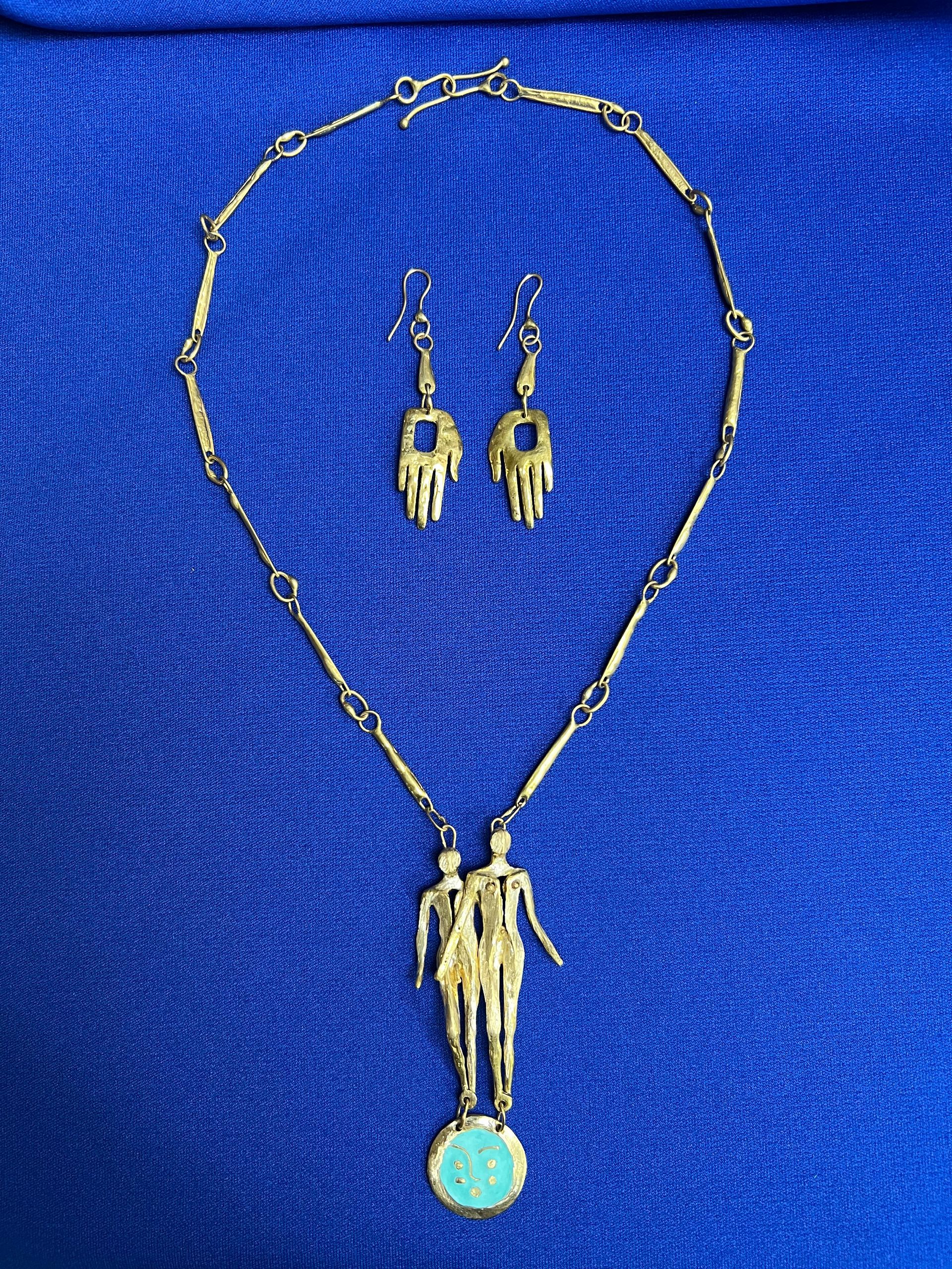 Humans, Necklace, earrings, final sale