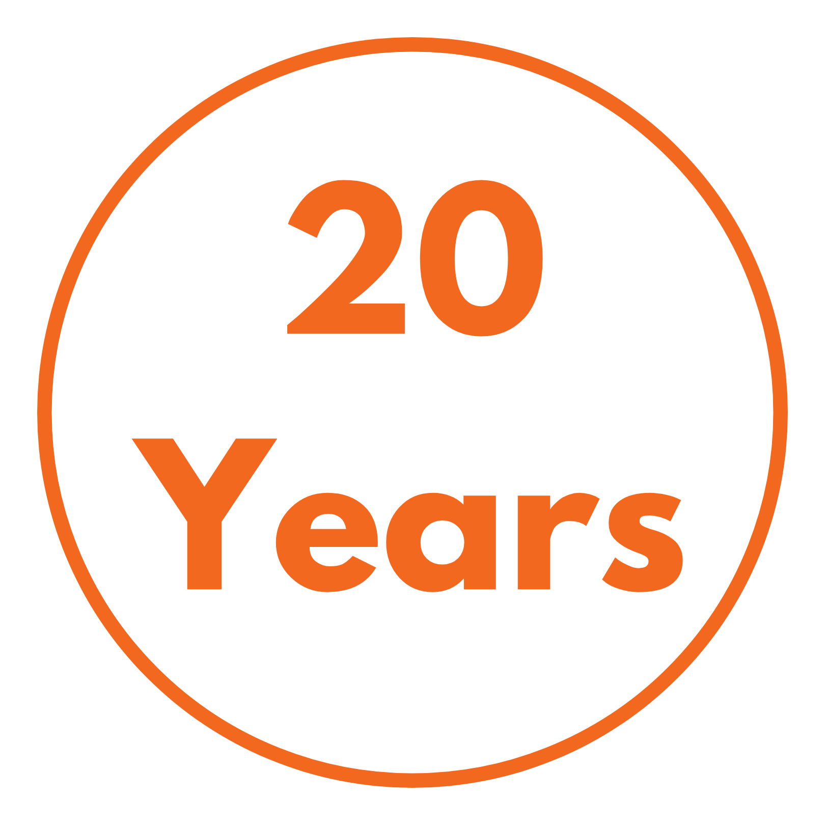 20 years icon