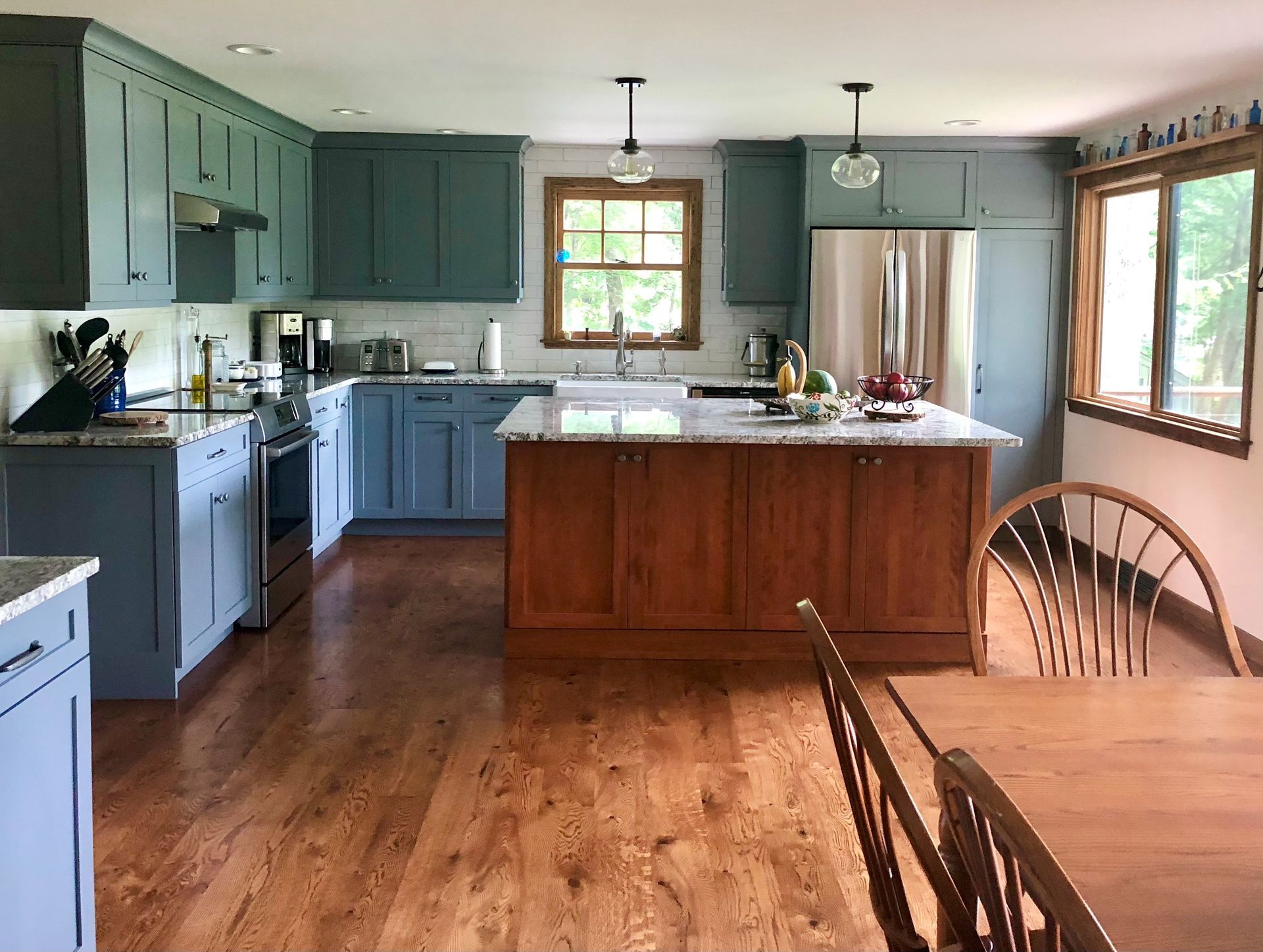 Real modern white and wooden kitchen – Guilford, CT - Red Door Kitchen & Bath Studio Real modern white and wooden kitchen – Guilford, CT - Red Door Kitchen & Bath Studio