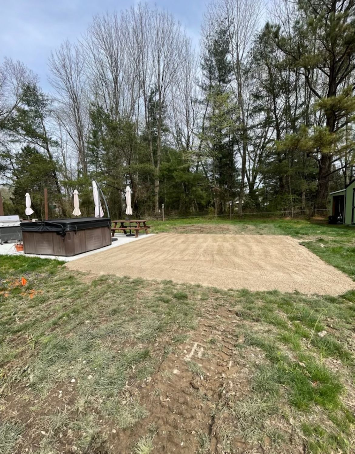 Pool Pad Installation in Scottsburg, IN - Babbs Land Management Pool Pad Installation in Scottsburg, IN - Babbs Land Management