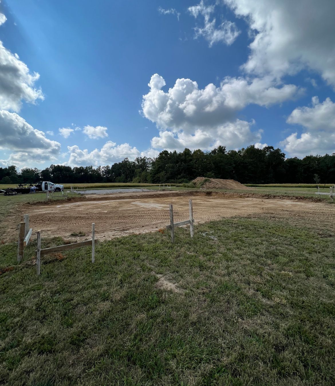 Before Dig Footers — Scottsburg, IN — Babbs Land Management LLC