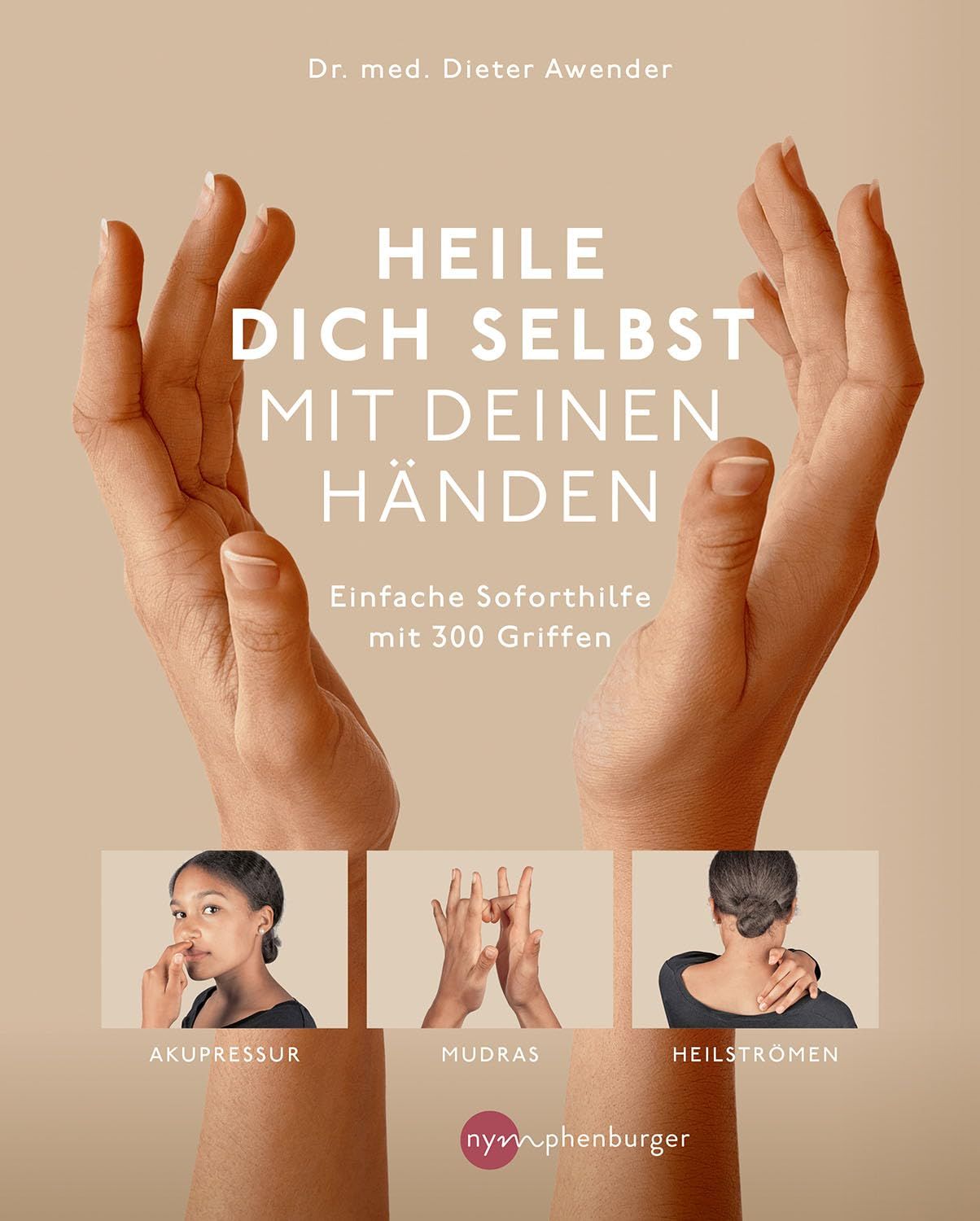 Book cover with hands, title