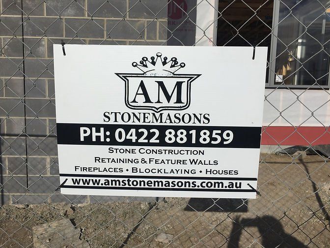 Sign On A Fence — Geelong, VIC — Geelong Screenprinting
