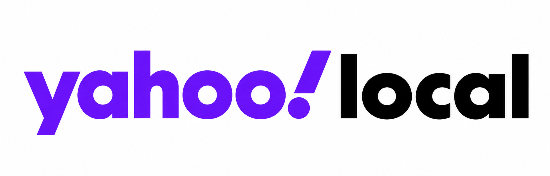 Yahoo! Local logo in purple and black text on a white background