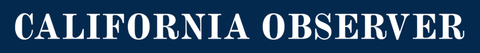 California Observer newspaper logo in blue text on a white background
