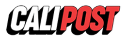 CALI POST logo in bold black and red text on a white background