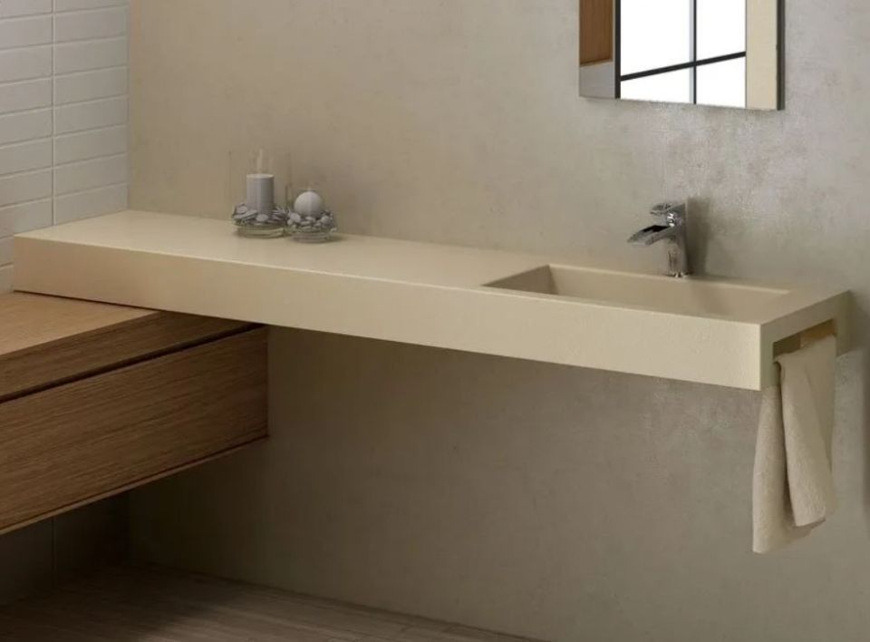 Acquabella beige washbasin