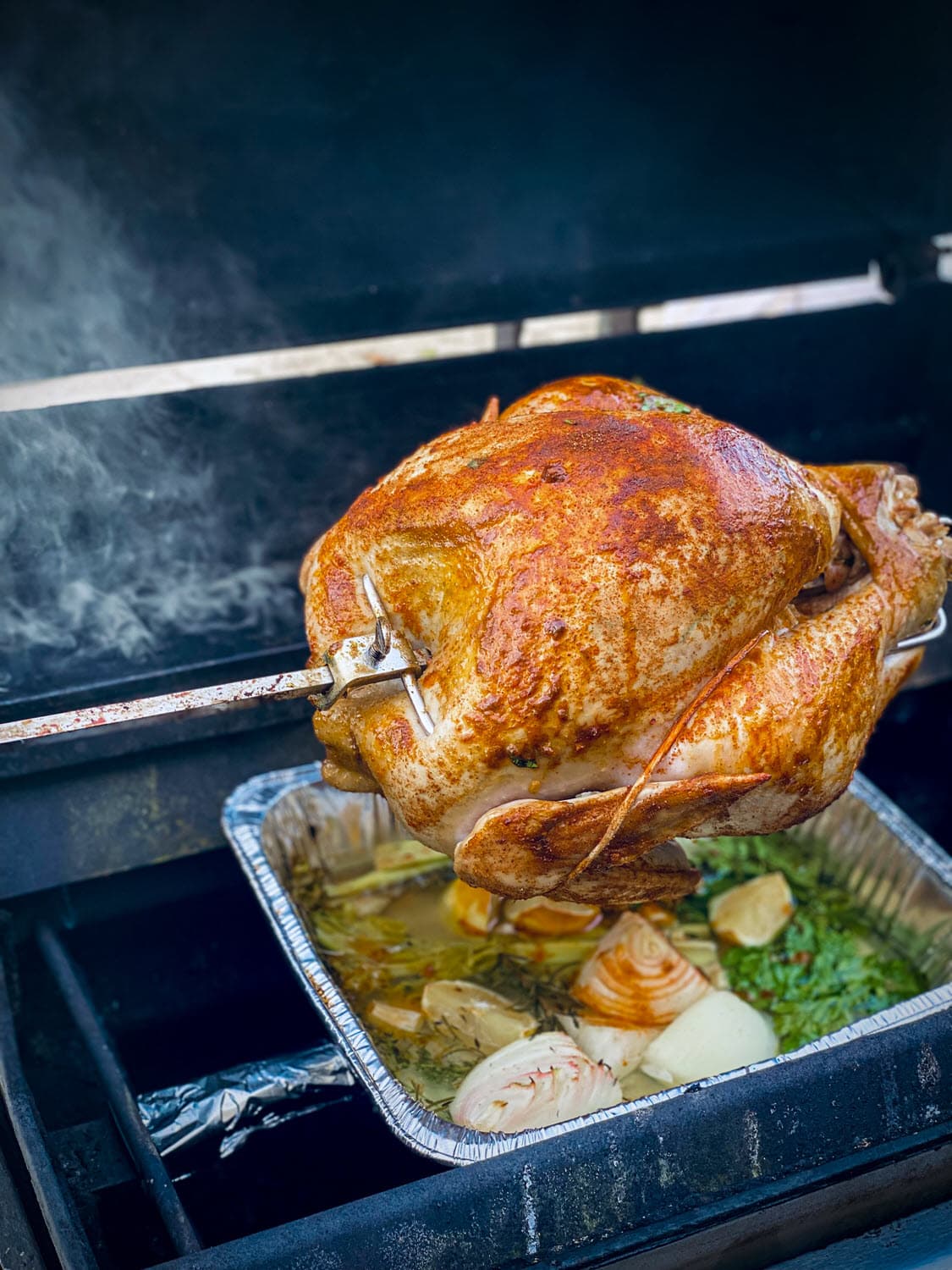 Apple BBQ Smoked Rotisserie Turkey Recipe Western BBQ