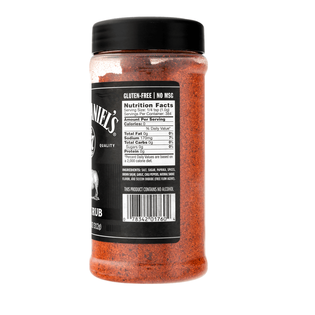 Jack Daniel’s® Pork Rub right side of Bottle