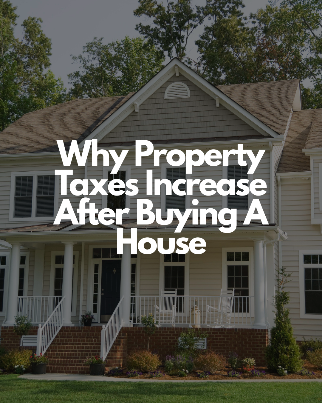 Image of suburban house with article title 