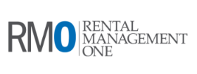 RMO Rental Management One logo in gray and red text on a white background