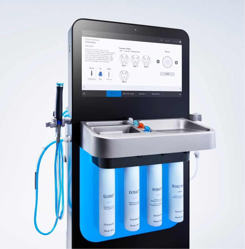A machine that looks like a sink with a screen on it