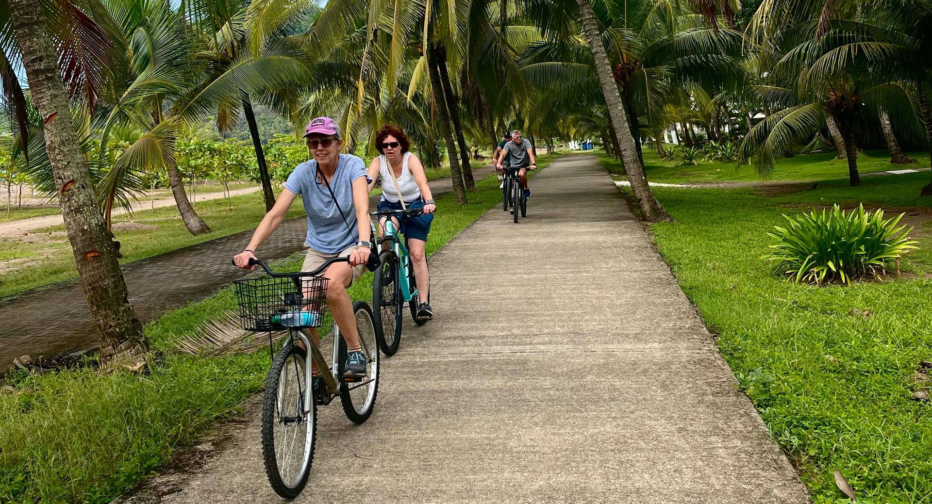 Riding a bike in Jaco
