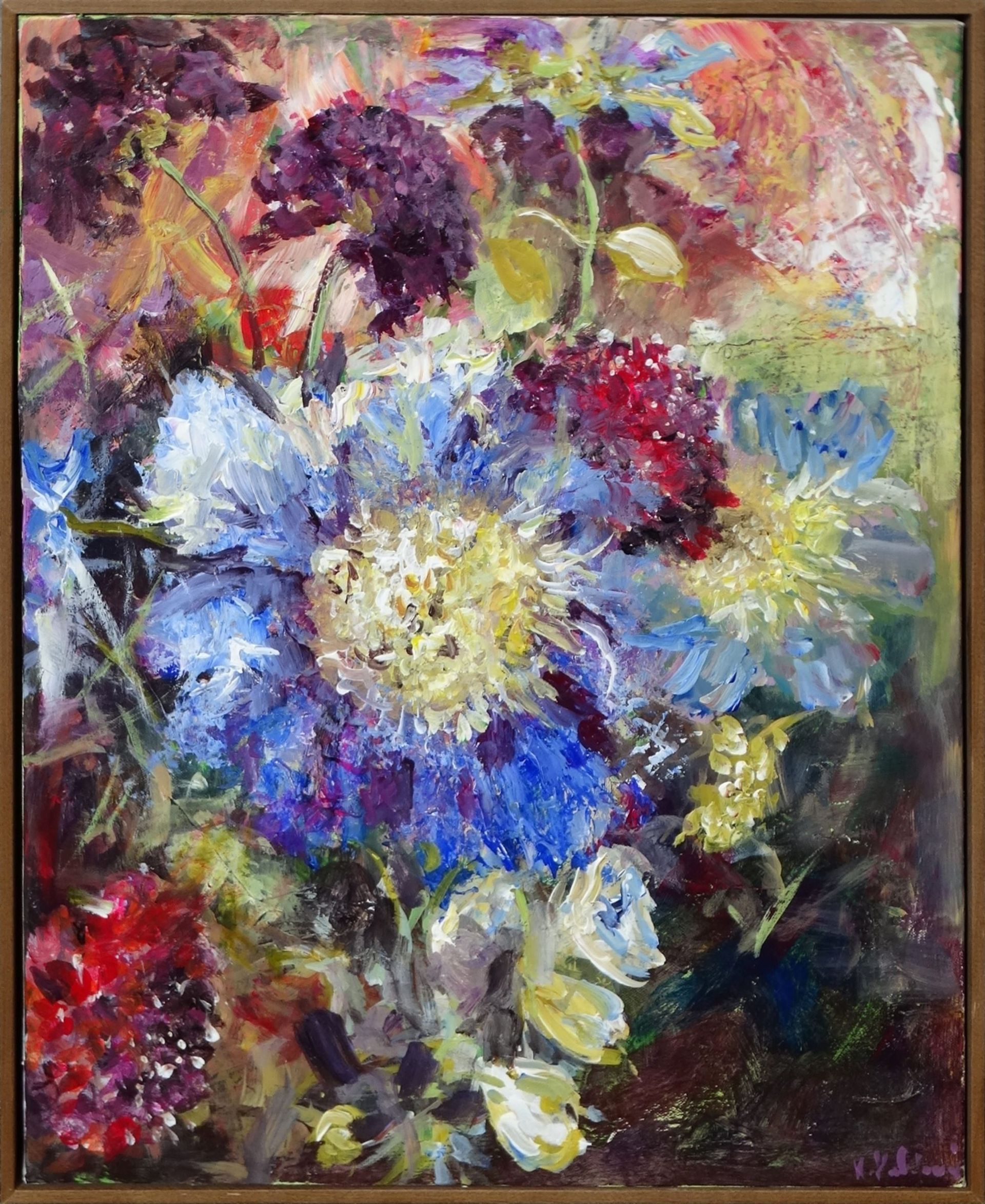 Flow Of Petals painting 
acrylic on canvas 49.9 x 40.1cm 