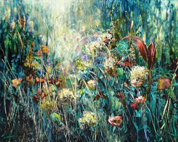 Meadow painting 
acrylic on canvas 80 x 100cm