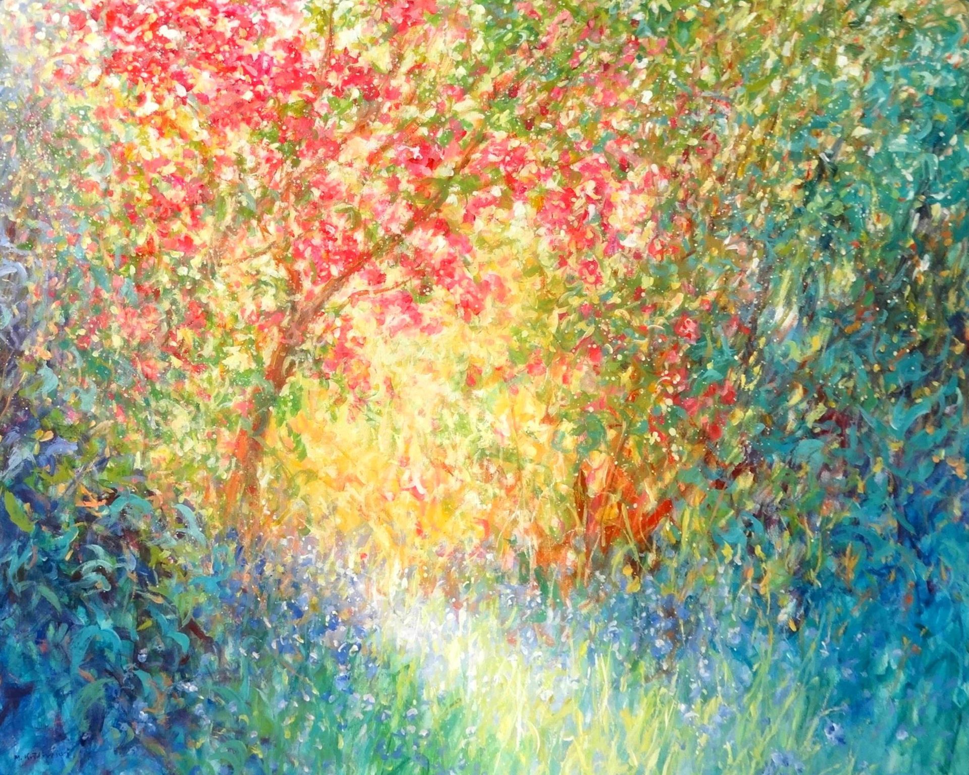 Painting by Mariusz Kaldowski – acrylic landscape artwork capturing peaceful light and colour