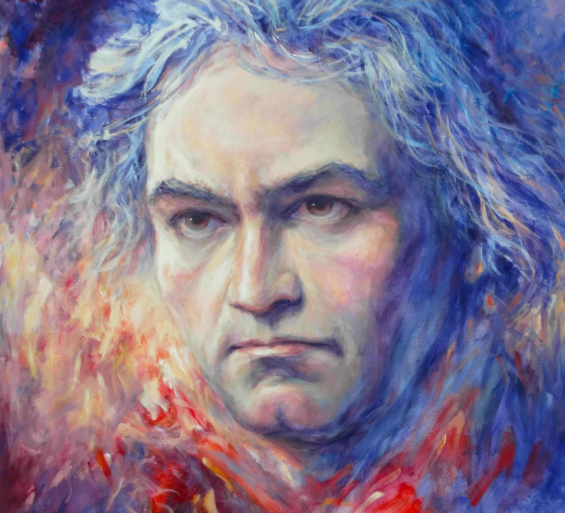 Ludvig van Beethoven potrait by Mariusz Kaldowski