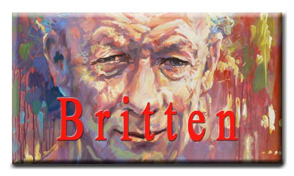 Portrait of Benjamin Britten by Mariusz Kaldowski
