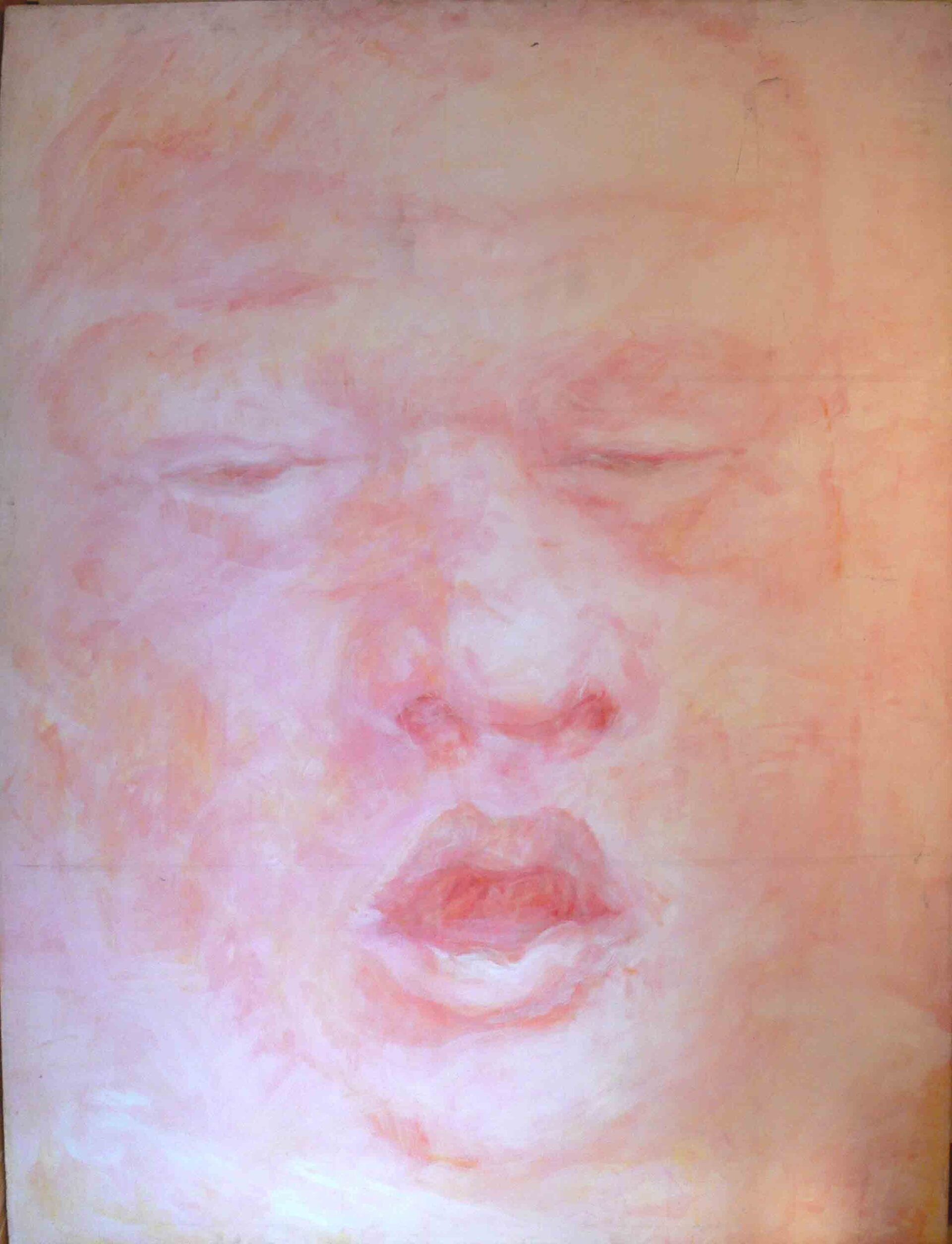 Figurative archive portrait sketch of a baby face by Mariusz Kaldowski