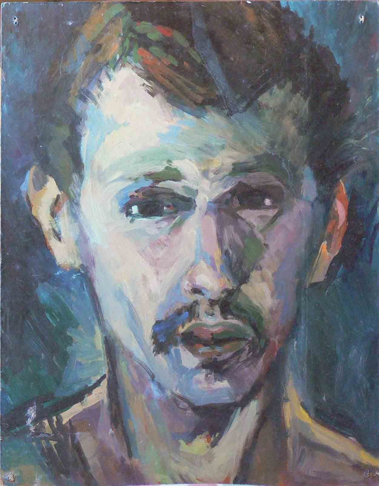 Oil study of a young male by Mariusz Kaldowski