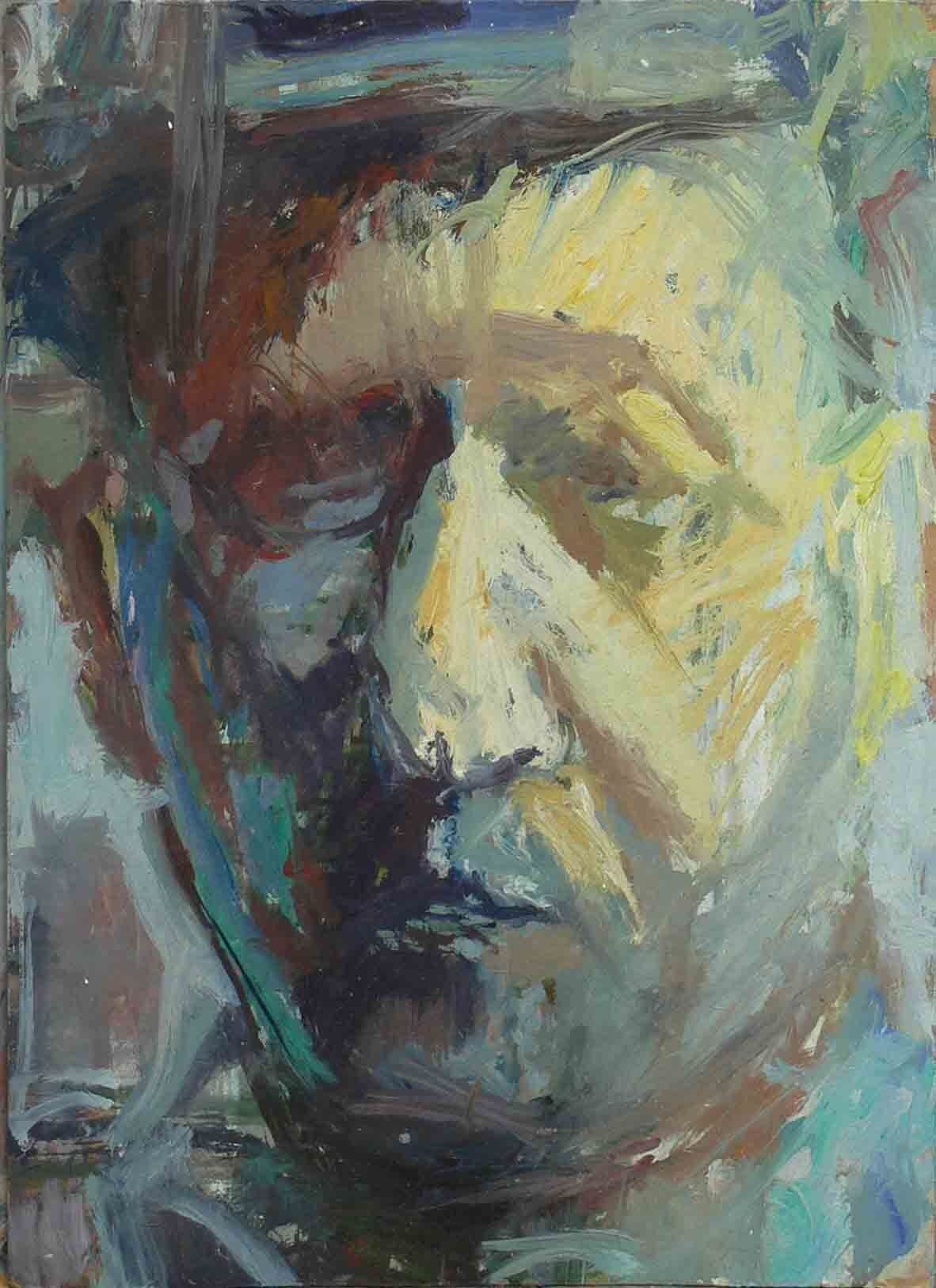 Fine art archive painting of a man by Mariusz Kaldowski