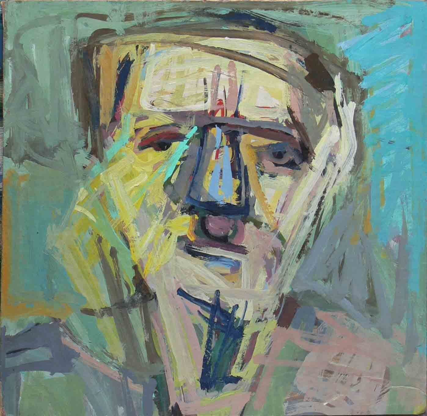 Abstract face archive symbolic work by Mariusz Kaldowski